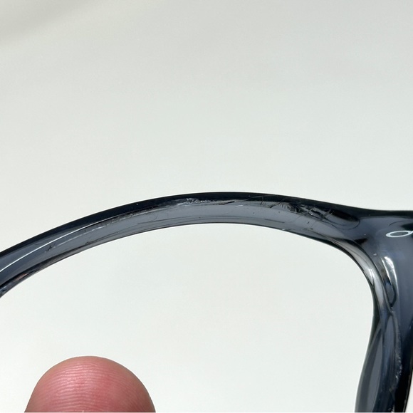 Oakley Vintage " New Frogskins " Black Crystal No Lenses 03-107 stress cracks - Picture 6 of 14